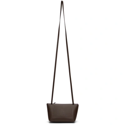 Shop Acne Studios Brown Knotted Strap Bag In Adm Dk Brow
