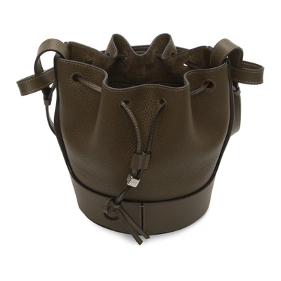 Shop Loewe Khaki Balloon Bag In 6975 Khaki