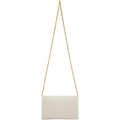 Shop Saint Laurent Off-white Uptown Wallet Bag In 9207 Vintage White