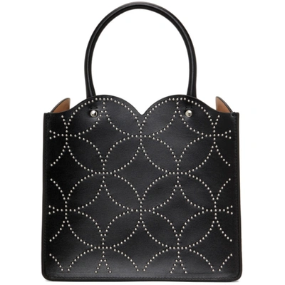 Shop Alaïa Black Macro Arabesque Garance 20 Bag In 999 Black