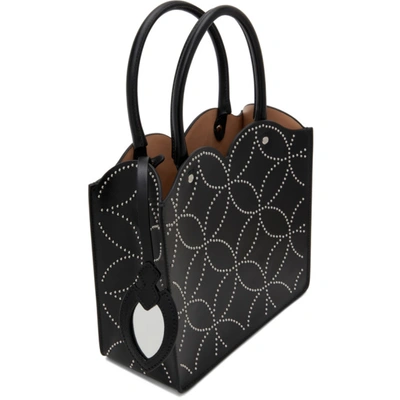 Shop Alaïa Black Macro Arabesque Garance 20 Bag In 999 Black