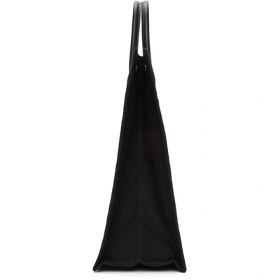 Shop Saint Laurent Black 'rive Gauche' North/south Noe Tote In 1050 Black