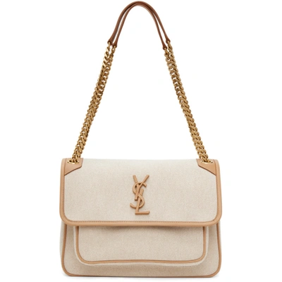 Saint Laurent Medium Niki Canvas Shoulder Bag