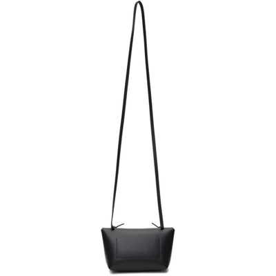 Shop Acne Studios Black Knotted Strap Bag In 900 Black