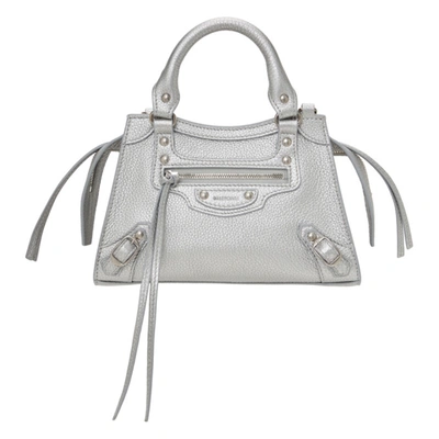 Balenciaga Neo Classic City Mini Pebbled Leather Satchel Bag