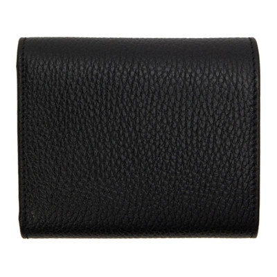 Shop Gucci Black Gg Marmont Wallet In 1000 Nero