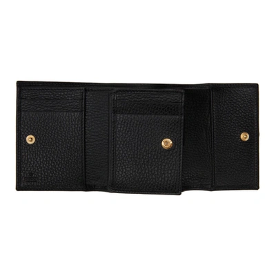 Shop Gucci Black Gg Marmont Wallet In 1000 Nero