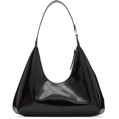 Shop By Far Black Patent Amber Bag In Bl Black