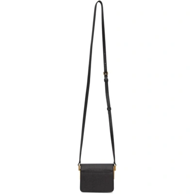 Shop Marni Black Saffiano Nano Trunk Bag In Zn99n Black