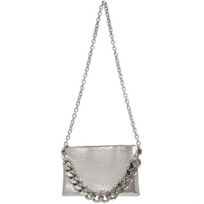 Shop Kara Ssense Exclusive Silver Chain Mail Crossbody Bag
