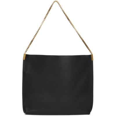 Shop Saint Laurent Black Medium Suzanne Bag In 1000 Black