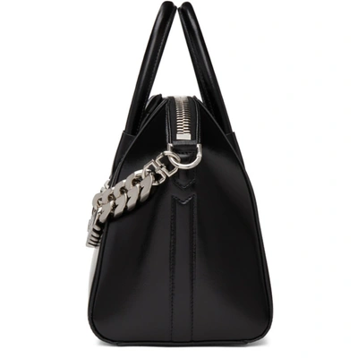Shop Givenchy Black Chain Small Antigona Bag In 001 Black