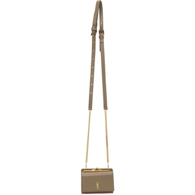 Shop Saint Laurent Taupe Rider Bag In 2346 Taupe