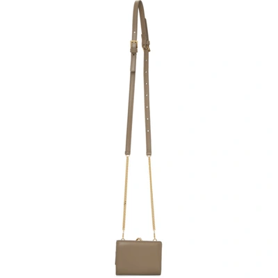 Shop Saint Laurent Taupe Rider Bag In 2346 Taupe