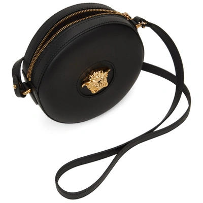 Shop Versace Black 'la Medusa' Round Camera Bag In Kvo41 Black Gold