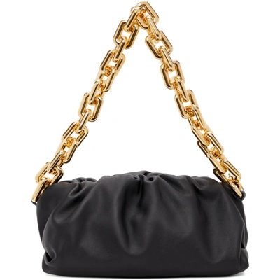 Shop Bottega Veneta Black 'the Chain Pouch' Clutch In 8425 Black