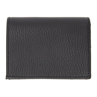 Shop Gucci Black Small Gg Marmont Card Case Wallet