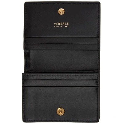 Shop Versace Black & Gold Virtus Wallet In Kvo41 Black Gold