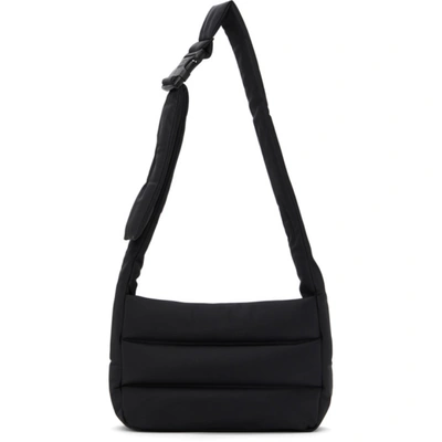 Shop Marc Jacobs Black Heaven By  Large Nylon Messenger Bag In 001 Black