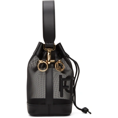 Fendi White Mesh Mini Mon Tresor Bucket Bag Fendi