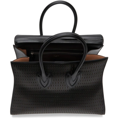 Shop Alaïa Black Sidi 41 Tote In 999 Black