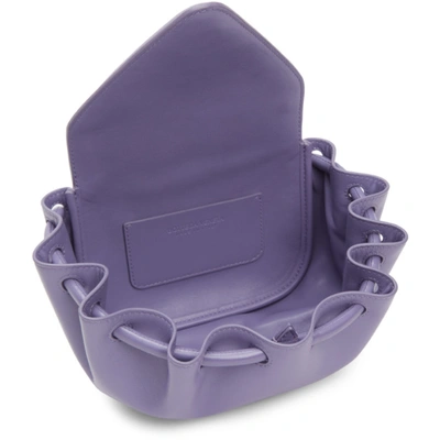 Shop Bottega Veneta Purple Small Beak Clutch In 5130 Lavender