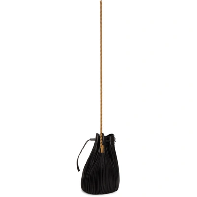 Shop Saint Laurent Black Talitha Bucket Bag In 1000 Black