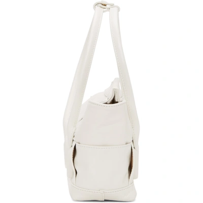 Shop Bottega Veneta Off-white Small Arco Tote In 9009 White Gold