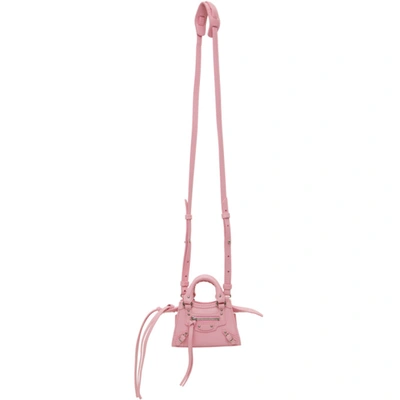 Shop Balenciaga Pink Super Nano Neo Classic Bag In 5906 Candy Pink