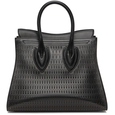 Shop Alaïa Black Sidi 31 Tote In 999 Black