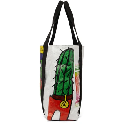 Shop Opening Ceremony Multicolor Amado Braulio Edition Graphic Tote Bag In Off White/multi