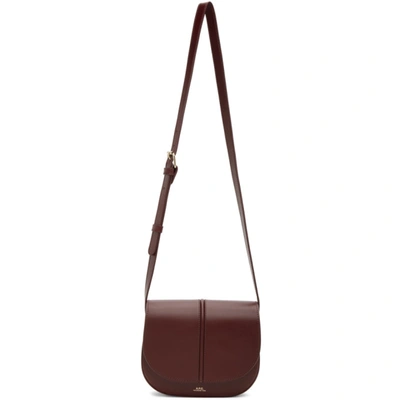 Shop Apc Burgundy Betty Bag In Gae Vino