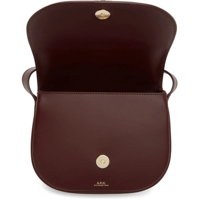 Shop Apc Burgundy Betty Bag In Gae Vino