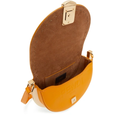 Shop Fendi Orange Moonlight Bag In F1dzh Golden