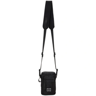 Shop Acne Studios Black Logo Plaque Pocket Bag In 900 Black