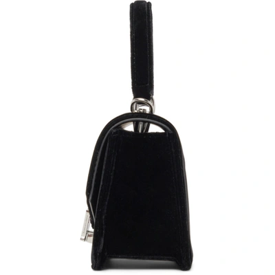 Shop Alexander Wang Black Velvet Mini Legacy Bag In 001 Black