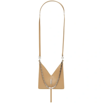Shop Givenchy Beige Mini G Chaincut Out Bag In 277 Beige Cappuccino