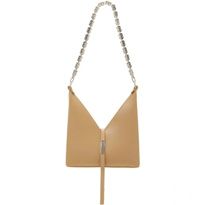 Shop Givenchy Beige Mini G Chaincut Out Bag In 277 Beige Cappuccino