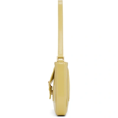 Shop By Far Yellow Patent Miranda Bag In Crns Cornsilk