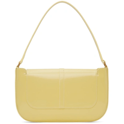 Shop By Far Yellow Patent Miranda Bag In Crns Cornsilk