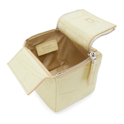 Shop Givenchy Beige Pandora Cube Bag In 101 Natural