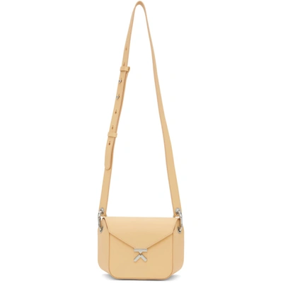 Shop Kenzo Beige Small 'k' Shoulder Bag In Nude