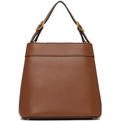 Shop Valentino Brown Supervee Bag In Hg5 Selleri