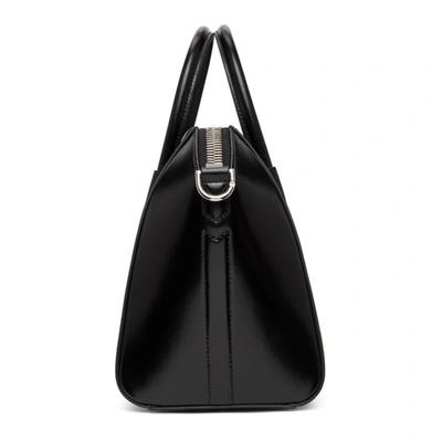 Givenchy Antigona Mini Top Handle Bag In Grained Leather In Black
