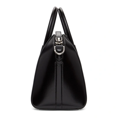 Givenchy Antigona Mini Top Handle Bag In Grained Leather In Black