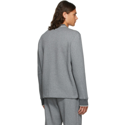 Shop Ermenegildo Zegna Grey Essential Sweatshirt In 032 Mel Gre