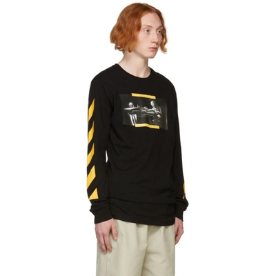 Shop Off-white Black Caravaggio Painting Long Sleeve T-shirt In Black/multi