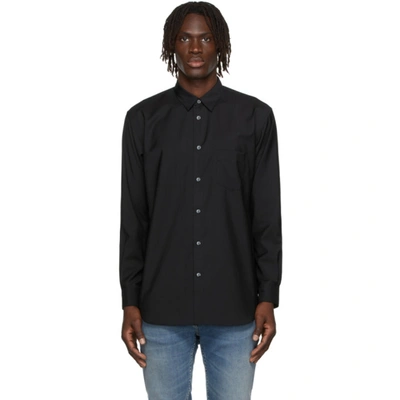 Shop Comme Des Garçons Shirt Black Wool Forever Shirt In 1 Black