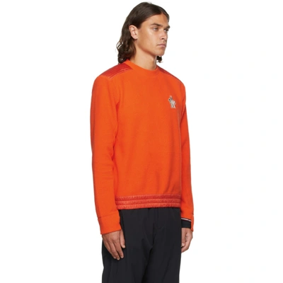 Shop Moncler Orange Maglia Sweatshirt In 335 Orange