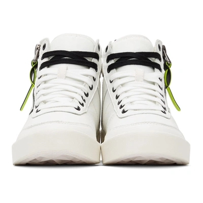 Shop Diesel White S-dvelows High Top Sneakers In T1015 White